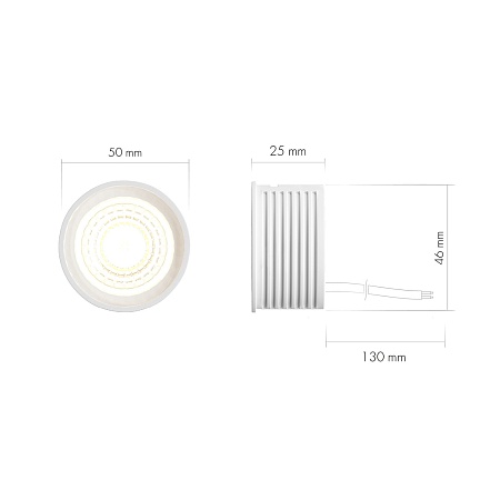 DK4000-8W dim Керамический светодиодный модуль. Белый с прозрачной линзой 60 градусов, 8 Вт, 4000К, диммируемый - фото