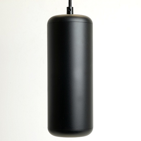 Светильник потолочный Feron HL3658 Barrel ECHO levitation  12W, 230V, GX53, чёрный, с  антибликовой сеточкой, на подвесе 1,7 м - фото