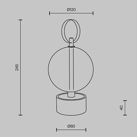 Аккумуляторный светильник Maytoni MOD478RL-L3B3K - фото
