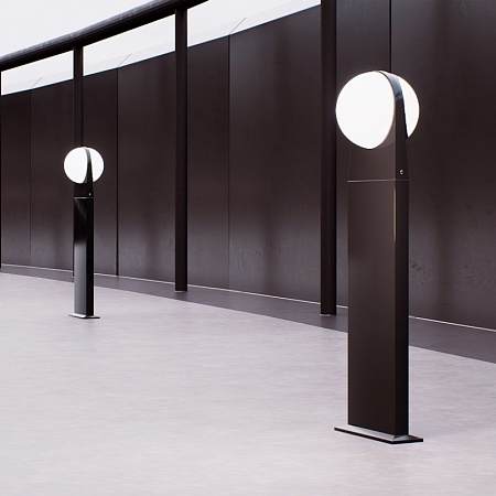 Светильник уличный наземный ST-Luce Черный/Белый LED 2*6W 4000K SL9510.405.01 - фото