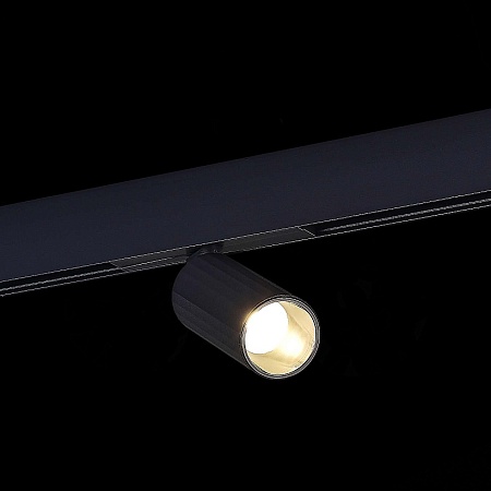 Магнитный трековый светильник Черный LED 1*12W 4000K 700Lm Ra>90 IP20 D50xH173 48VV ST807.446.12 - фото