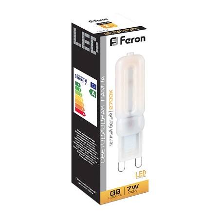 Лампа светодиодная Feron LB-431 G9 7W 230V 2700K - фото
