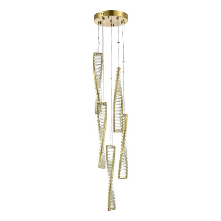 Светильник подвесной ST-Luce Латунь/Прозрачный LED 1*55W 4000K SL6205.303.05 - фото