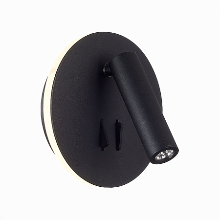 Светильник настенный Черный LED 1*8W 3000K 624Lm Ra>80 24° IP20 L-xW155xH155 170-240V SL1586.413.01 - фото