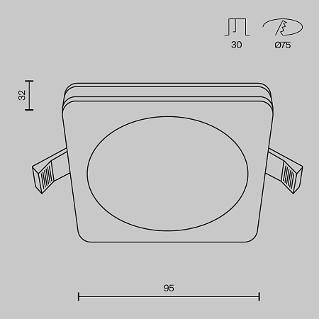 Встраиваемый светильник Technical DL303-L12W - фото