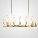 Люстра Canelle Linear Chandelier 12 Modern Brass Imperiumloft 84598-22 - фото