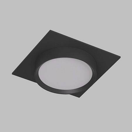 DK2091-BK Встраиваемый светильник FLAT, IP 20, до 15 Вт, GX53, LED, черный, алюминий - фото