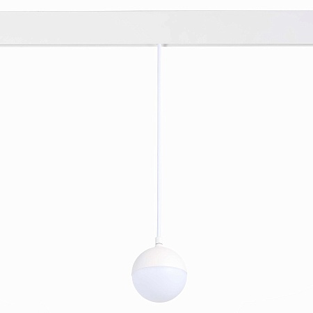 Магнитный трековый светильник подвесной Белый LED 1*7W 4000K 520Lm Ra>80 120° IP20 D90x ST358.543.07 - фото