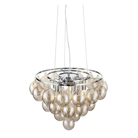 Светильник подвесной ST-Luce Хром/Коньячный E27 5*60W SL432.203.05 - фото