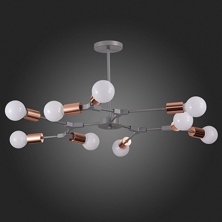 Светильник потолочный Серый, Розовое золото E27 9*60W SLE106403-09 - фото