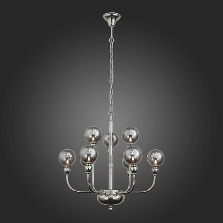 Люстра подвесная ST-Luce Никель/Дымчатый G9 9*5W SL552.103.09 - фото