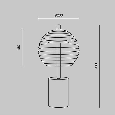 Настольный светильник Maytoni Mystic P060TL-L12BK - фото