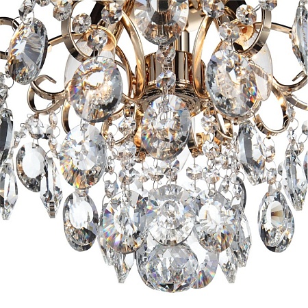 Люстра подвесная ST-Luce Золотистый/Прозрачный E14 3*40W SL846.202.03 - фото