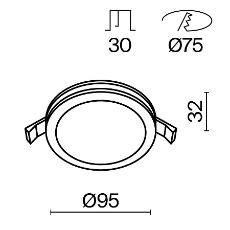 Встраиваемый светильник Technical DL303-L12B - фото