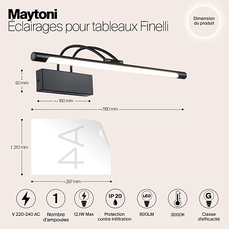 Подсветка Maytoni Finelli MIR004WL-L12B - фото