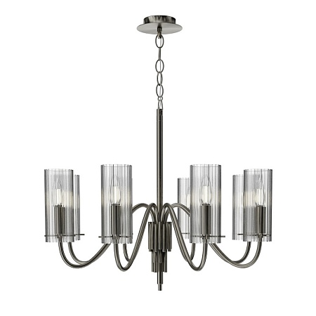 Светильник подвесной ST-Luce никиль/прозрачный E14 8*40W SL2005.103.08 - фото