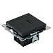 Розетка 2-местная USB + type C (механизм), STEKKER GLS10-7116-05, 250B, 3А, серия Катрин, черный - фото