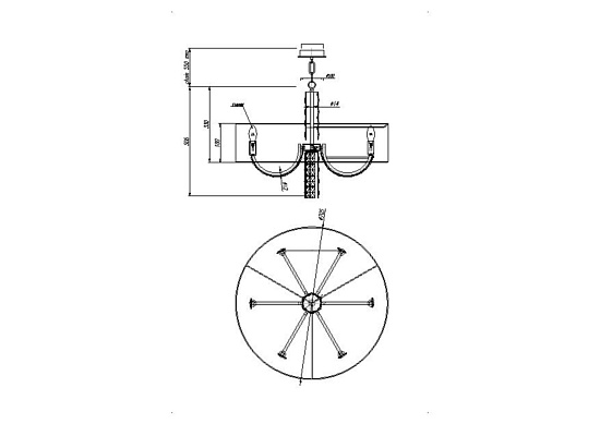Подвесной светильник Maytoni Talento DIA008PL-06CH - фото