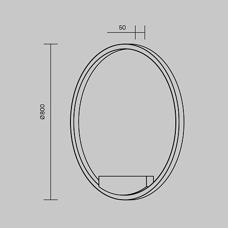Настенный светильник (бра) Maytoni Rim MOD058WL-L50BSK - фото