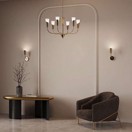 Подвесной светильник Eurosvet 60167/6 латунь - фото