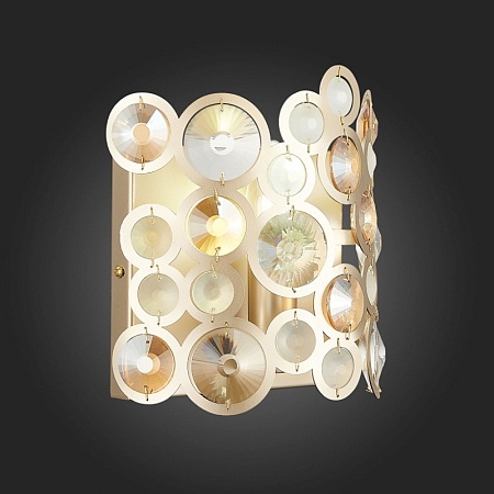 Бра ST-Luce Золотистый/Золотистый, Прозрачный E14 1*60W SL1172.201.01 - фото