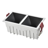 Св-к встр. Белый LED 2*10W 60° IP20 L65xW126xH52 85-265V В комплекте ST757.448.20