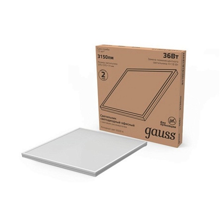 Светодиодная панель GAUSS 842123340_GAUSS - фото