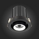 Св-к встр. Черный LED 1*12W 3000K 900Lm Ra80 24° IP20 D90xH92 180-240V ST702.438.12 - фото