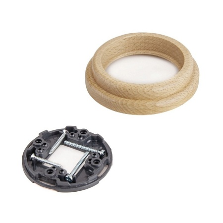 Рамка на 1 пост (светлый бук) W0015224 - фото