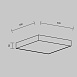 Потолочный светильник Technical Zon C032CL-45W3K-SQ-W - фото