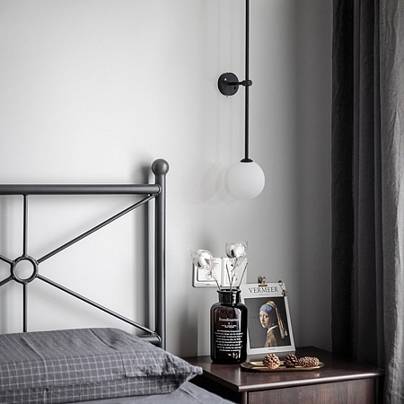 Настенный Светильник Lines Ball 200 Black Imperiumloft 178056-26 - фото