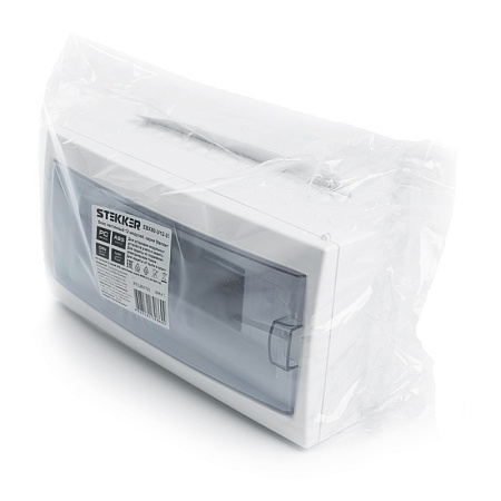 Бокс настенный STEKKER EBX50-3/12-20 12 модулей, пластик, серия Standart - фото