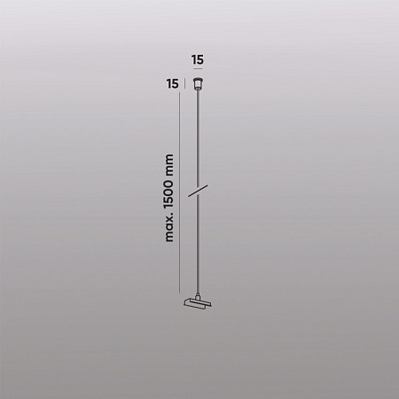 TR2126-WH Механический подвес для трека SMART BASE, IP20, 1.5м, белый, алюминий - фото