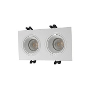 DK3072-WH Встраиваемый светильник, IP 20, 10 Вт, GU5.3, LED, белый/белый, пластик