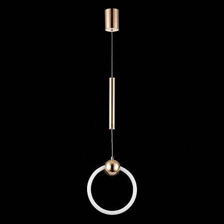 Подвес ST-Luce Золотистый/Золотистый, Белый LED 1*15W 3000K SL1578.203.01 - фото