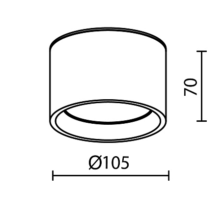 Потолочный светильник Technical C090CL-10W3K-B - фото