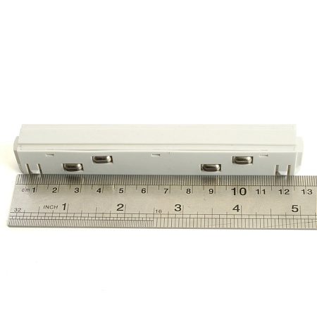 Соединитель-коннектор для низковольтного шинопровода, белый прямой, LD3003 - фото