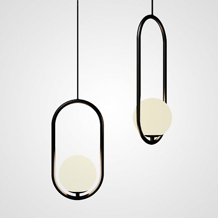 Подвесной Светильник Matthew Mccormick Hoop 50 Black Mila Pendant Imperiumloft 179966-22 - фото