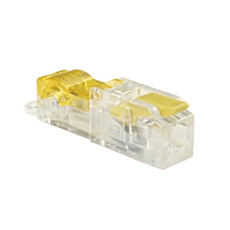 Зажим прокалывающий ответвительный 1,5-2,5 мм2 c ответвительной клеммой LD219 на 1 выход, прозрачный/желтый (упаковка 10 шт) LD503-1-25 - фото