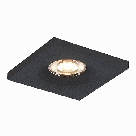 Св-к встр. Черный GU10 1*50W L94xW94xH27 220V Без ламп ST205.418.01 - фото