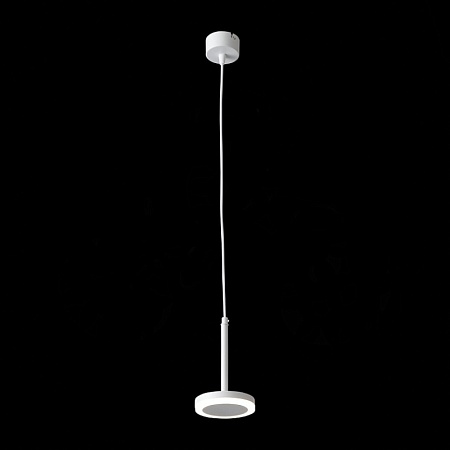 Светильник подвесной Белый LED 1*6W 3000K 468Lm Ra>80 120° IP20 D112xH184 170-240V ST104.503.06 - фото