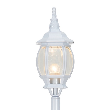 Светильник садово-парковый Feron 8110/PL8110 столб 100W E27 230V, белый - фото