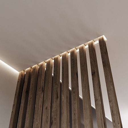 Теневой профиль для натяжных потолков для светодиодной ленты (под ленту до 10 mm) LL-2-ALP020 Elektrostandard - фото