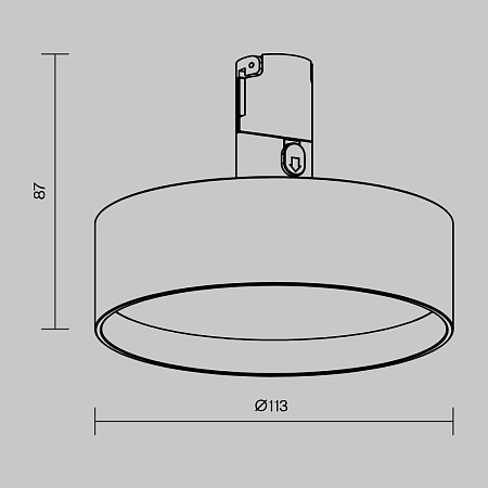 Трековый светильник Technical Zon TR204-1-12W3K-B - фото