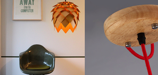 Подвесной Светильник Crimea Pine Cone Natural Wood D40 Imperiumloft 204456-22 - фото