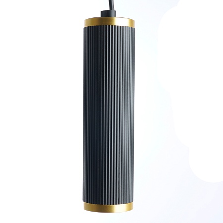 Светильник потолочный Feron ML1908 Barrel GATSBY levitation на подвесе MR16 35W, 230V, чёрный, античное золото 55*200 - фото