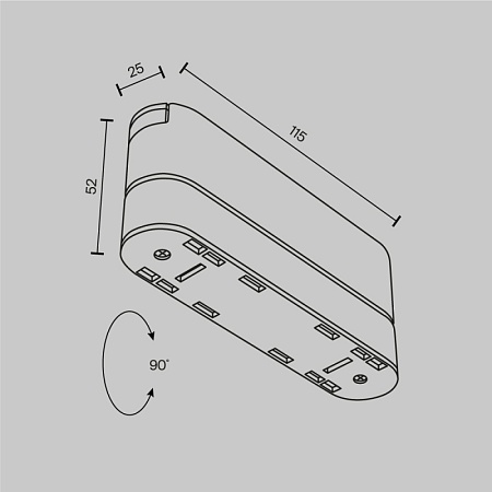 Трековый светильник Technical Accessories for tracks Radity TRA084FC-11SW - фото