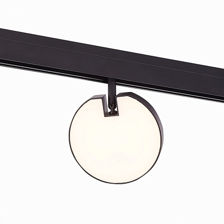 Магнитный трековый светильник Черный LED 1*15W 3000K 760Lm Ra>80 120° IP20 L150xW28xH21 ST359.436.15 - фото