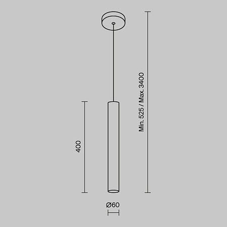 Подвесной светильник Maytoni Pro Focus MOD161PL-01G1 - фото
