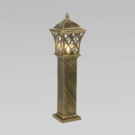 Ландшафтный светильник на столбе Cassiopeya F черное золото IP44 GL 1018F Elektrostandard - фото